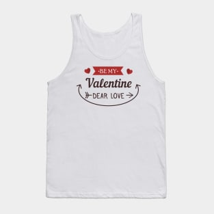 Happy Valentine's day love cute romance couple gift Tank Top